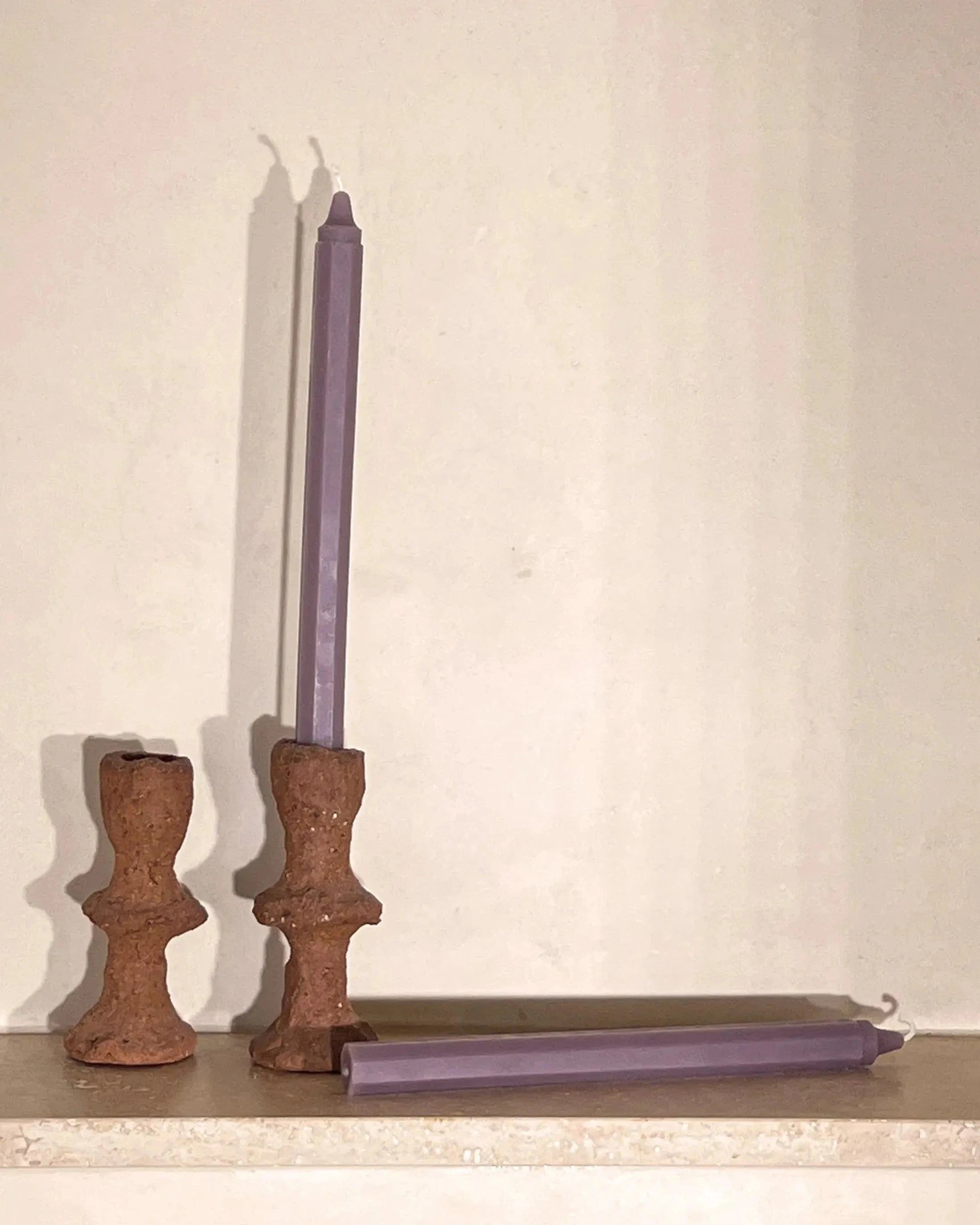 ANN Studio - Violet Octagon Tapered Candles