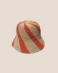 JACE BANU - Cyla Bucket Hat - Orange & Natural Spiral