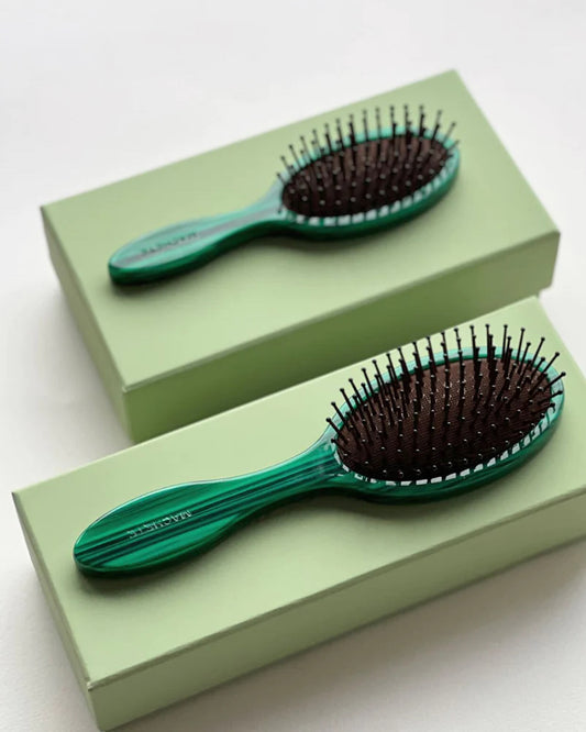Machete Detangling Hair Brush - Malachite