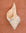 Large seashell on a cotton textured chunky bath mat in  clay by kobn