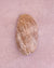Fossilized shell on a lilac chunky weave cotton bathmat by kobn 
