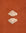Clam shell pair on a textured cotton bath mat in Tamarillo colour by Kobn