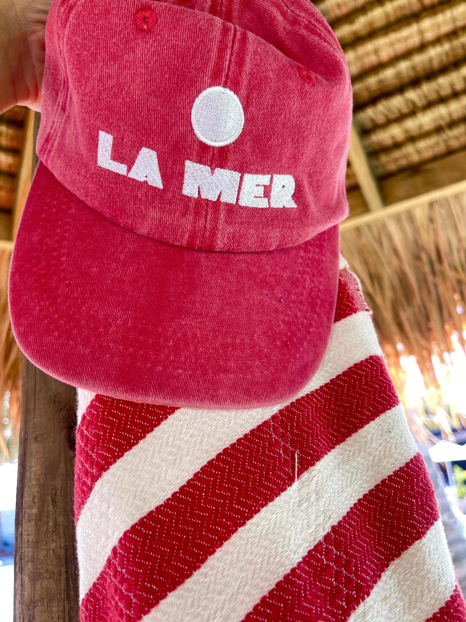 LA MER CAP - FADED RED, købn