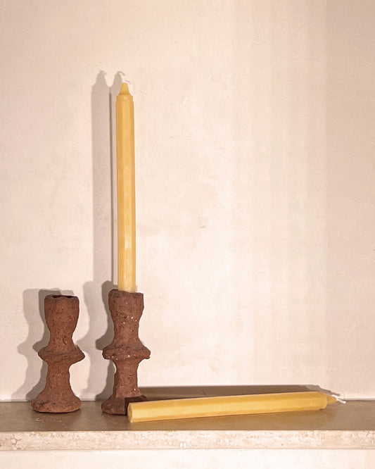 ANN Studio Octagon Tapered Candles - Natural