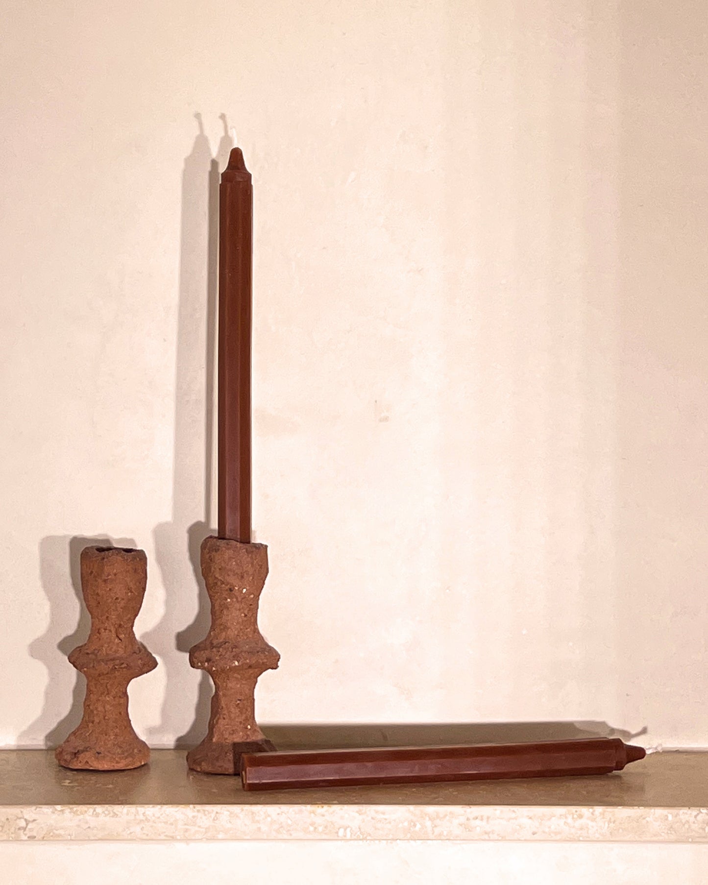 ANN Studio Octagon Tapered Candles - Toffee