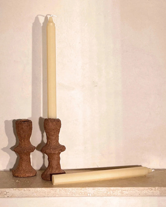 ANN Studio - Ivory Octagon Tapered Candles