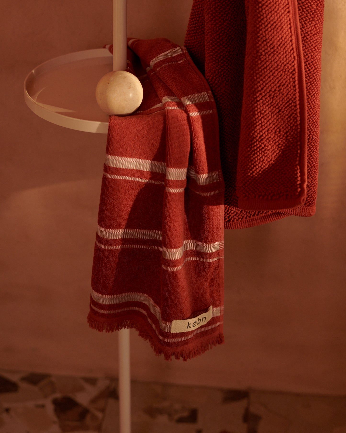 KOBN Jasper Hand Towel on Towel Stand